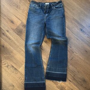 Wrangler Modern Fit Exaggerated Bootcut with raw hem